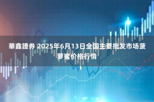 華鑫證券 2025年6月13日全国主要批发市场菠萝蜜价格行情