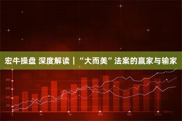 宏牛操盘 深度解读｜“大而美”法案的赢家与输家