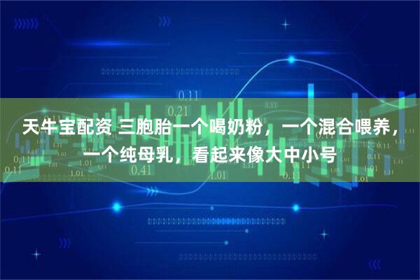天牛宝配资 三胞胎一个喝奶粉，一个混合喂养，一个纯母乳，看起来像大中小号